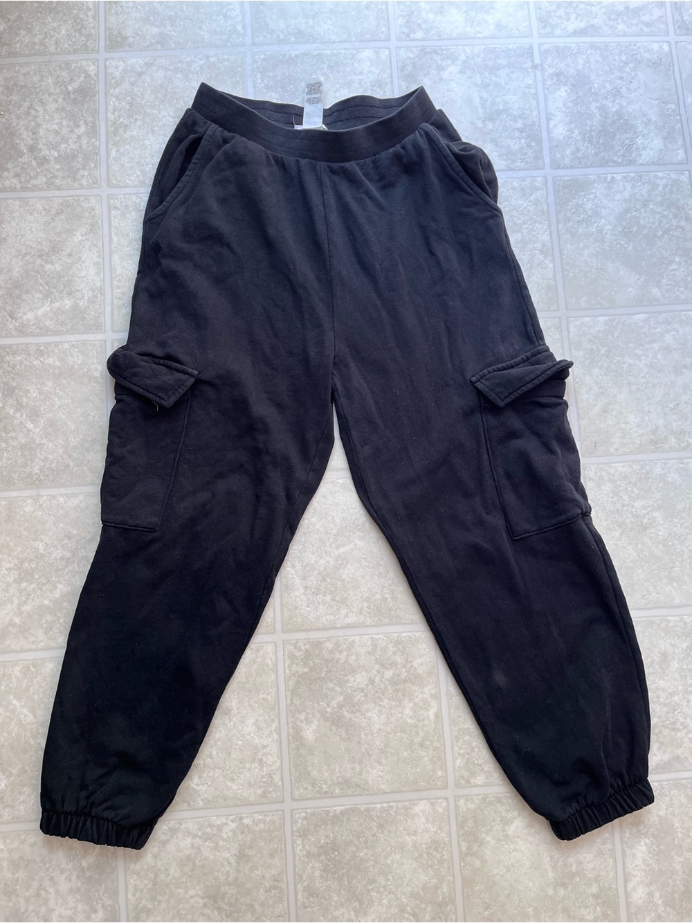 Garage XS Black Cargo Track Pants